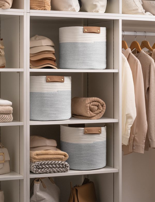 StorageWorks Woven Storage Cubes Organizer, 11 inch, 3 Pack - Image 39