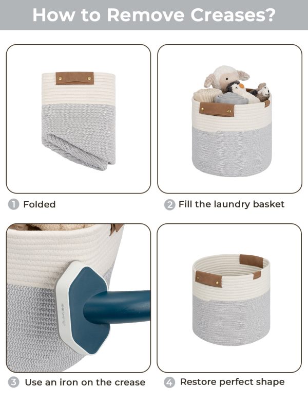 StorageWorks Woven Storage Cubes Organizer, 11 inch, 3 Pack - Image 40