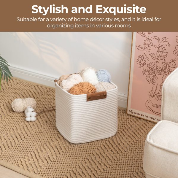 StorageWorks Woven Storage Cubes Organizer, 11 inch, 3 Pack - Image 4