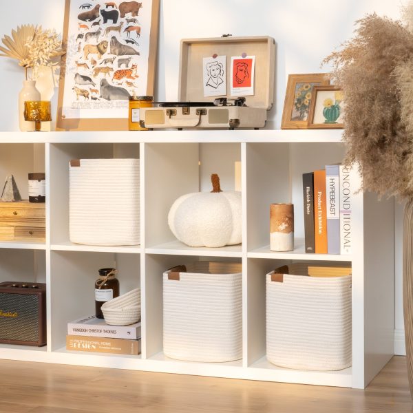 StorageWorks Woven Storage Cubes Organizer, 11 inch, 3 Pack - Image 6