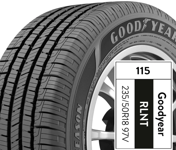 Goodyear Reliant All-Season 235/50R18 97V All-Season Tire - Image 6
