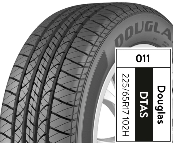 Douglas Touring A/S 225/65R17 102H All-Season Tire - Image 6