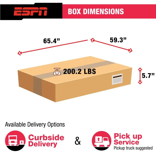 ESPN Official Size 18mm 2 Piece Table Tennis Table with Table Cover, #1 Indoor Model - Image 10