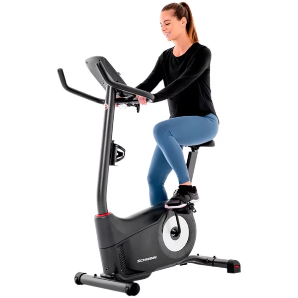 Schwinn 100931 130 Upright Exercise Fitness Bike Bundle with 1 YR CPS Enhanced Protection Pack and Workout Cooling Sport Towel - Image 6